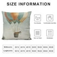 thumbnail image 5 of Orinice Balloons Graphic Decorative Throw Pillow Cover for Home Couch Living Room Bed Sofa, High-Quality, All Year Round Use for Car Couch Bedroom, 1PC 18x18in, 5 of 5