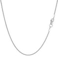 thumbnail image 1 of 14k White Gold Round Wheat Chain Necklace, 1.0mm, 20", 1 of 5