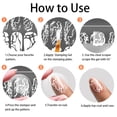 thumbnail image 7 of 4pcs Marble Texture Nail Stamping Plate Wave Stripe Nail Art Stamper French Line Nails Art Plates Stone Cracked Nails Design Stamp DIY, 7 of 7