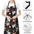 thumbnail image 4 of Kdxio Lilies Flowers Apron with Pockets Adjustable Kitchen Aprons for Men Women Waterproof Aprons for Cooking,Drawing,Crafting, Baking Household Cleaning, 4 of 8