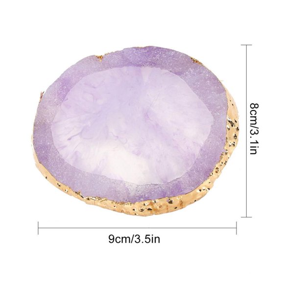 Polaco Mix Palette, Resina Nail Art Palette Pintura Dibujo Color Plato Golden Edge Resina Piedra Pintura Dibujo Color Plato Manicura Clavo Herramienta de Bricolaje(2#) Ecomeon no