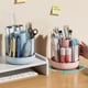 thumbnail image 5 of Organizador de Lápices Giratorio, 6 Compartimentos, Giratorio de 360°, Caja de Almacenamiento de Cosméticos Desmontable, Cepillo de Maquillaje Giratorio Redondo, B, 5 of 7