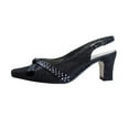 thumbnail image 3 of FLORAL Velma Women's Wide Width Dress Slingback Pumps with Bow BLACK 5, 3 of 6