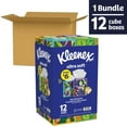 thumbnail image 3 of Kleenex Ultra Soft Facial Tissues, 12 Cube Boxes, 72 Tissues per Box, 3-Ply (864 Total Tissues), 3 of 13