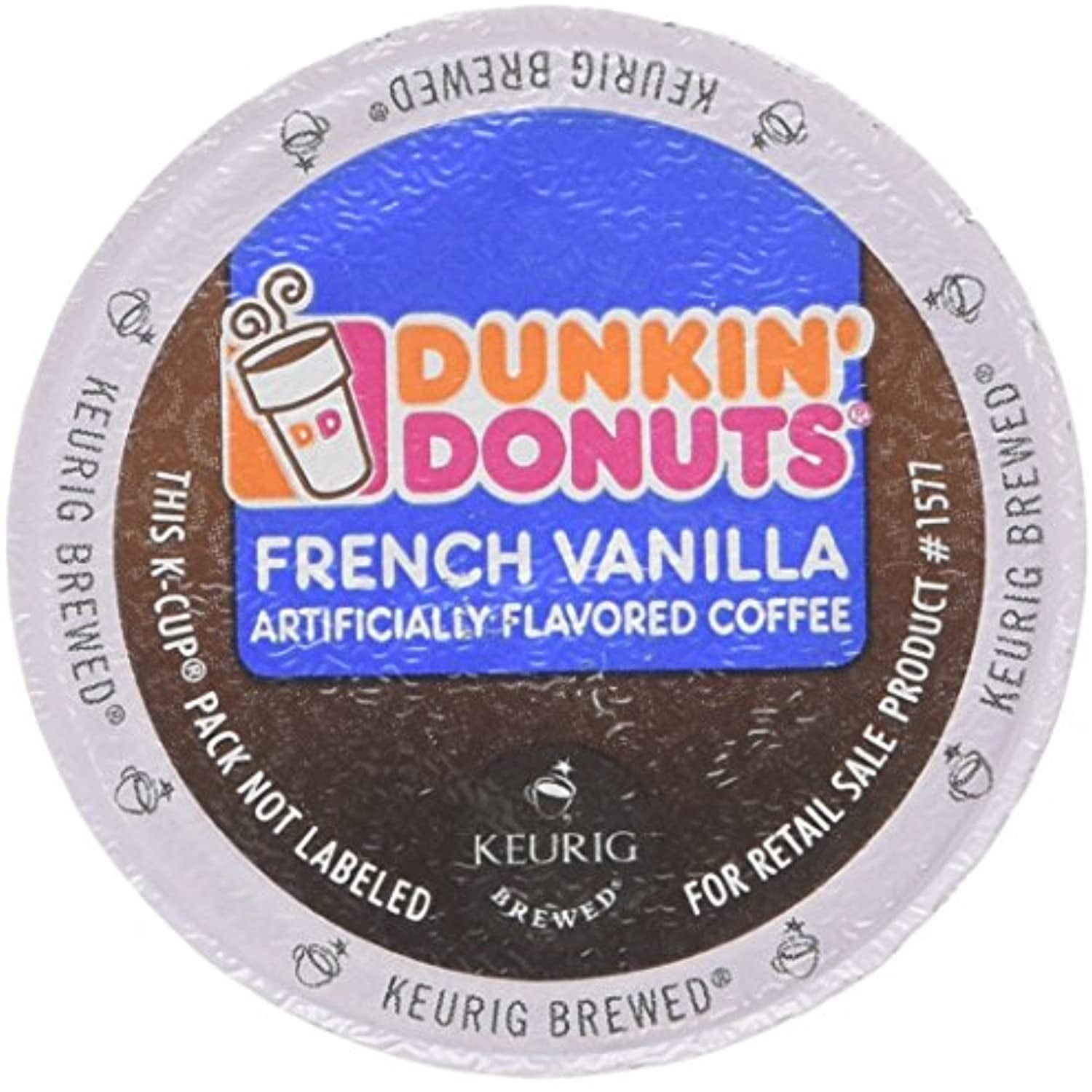 Dunkin Donuts French Vanilla Box Of 12 Kcups For Use In Keurig Coffee Brewers