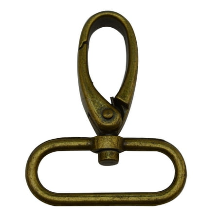 

Fenggtonqii Bronze 1.5 Inner Diameter Oval Ring Large Olive Buckle Lobster Clasps Swivel Snap Hooks Pack of 25