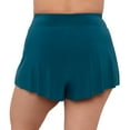 thumbnail image 3 of Aqua Green, Women's Plus Size Beach Short, Lagoon Blue, 3X, 3 of 4