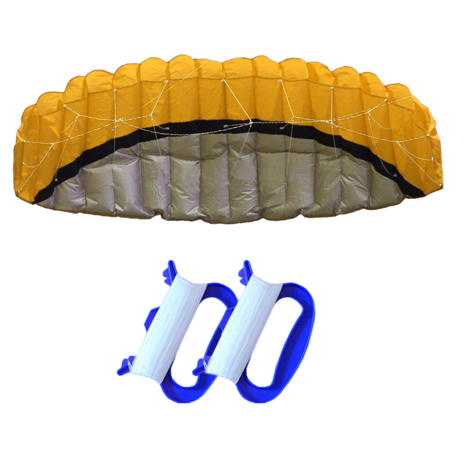 DimyFew 2.5 Line Kite, Seaside Beach Surfboard Flying Sport Parachute urfing Trainer Fly Yellow
