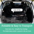 thumbnail image 3 of AJONALAA Foldable Baby Stroller with Wheels,Mosquito Net,Storage Basket,Adjustable Backrest/Canopy,Cup Holder(Pink), 3 of 11