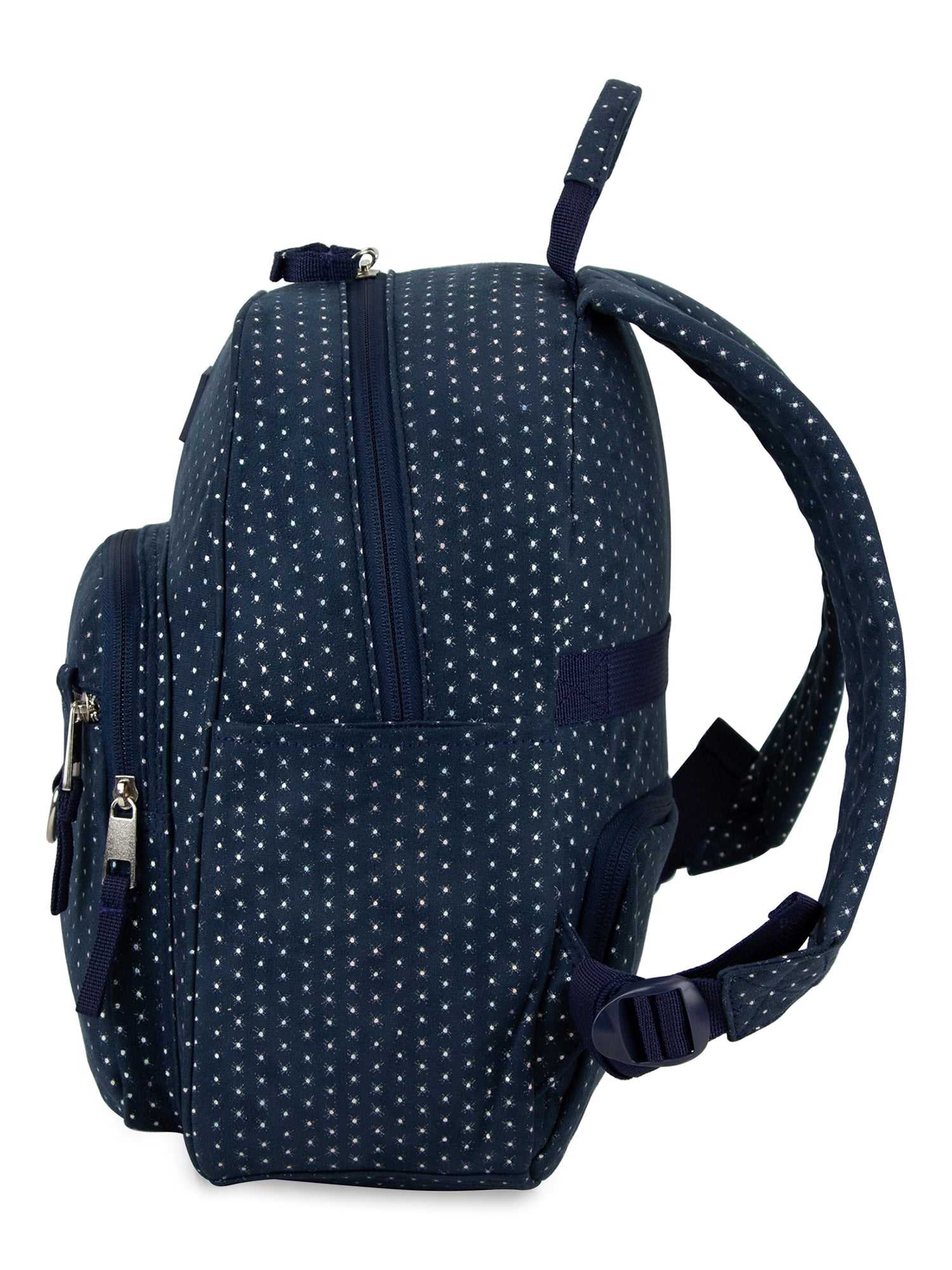 Eastsport Lauren Mini Backpack, Navy Glitter Dots