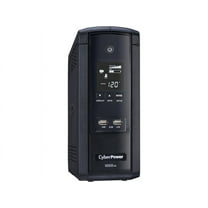 CyberPower BRG1000AVRLCD Intelligent LCD UPS Systems - 1000VA/600W, 120 VAC, NEMA 5-15P, Mini-Tower, 10 Outlets, LCD, PowerPanel