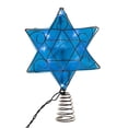 thumbnail image 5 of Kurt Adler UL 10-Light LED Silver and Blue Shimmer Star Treetop, 5 of 8