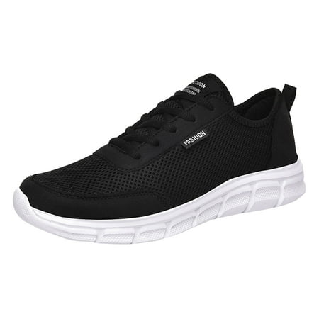 

Men s Extra Wide Sneakers Comfor Walking Running Non Slip Lace Up Sport Casual Athletic Shoes Black Size 7-14