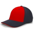 thumbnail image 2 of Pacific Headwear M2 Performance Contrast Flexfit Cap 398F Red/Navy/Navy S/M, 2 of 2