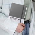 thumbnail image 2 of 3pcs Business Notebook Portable Organiser - A5 Strap - Premium Grey (96 sheets, 192 pages), 2 of 5