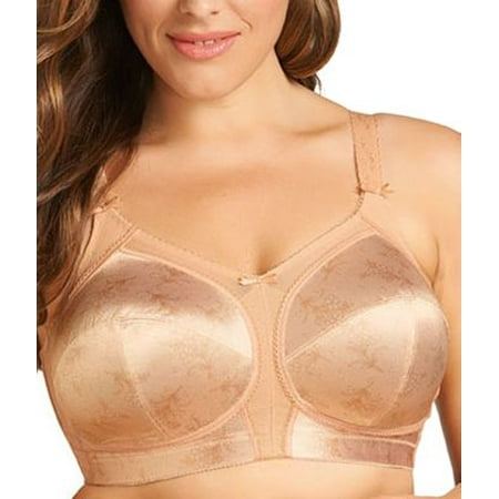 

Goddess Womens Clara Wire-Free Satin Maximum Coverage Bra Style-GD6631
