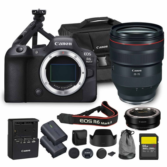 Canon EOS R6 Mark II Mirrorless Camera – 24.2MP Full-Frame Sensor, 4K60p Video