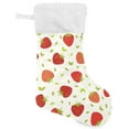 thumbnail image 7 of SKYSONIC Strawberry Christmas Stocking Personalized Large Candy Stocking Hanging Gift Xmas Stockings Decoration for Family Holiday Party Ornaments Decor Fireplace, 7 of 7