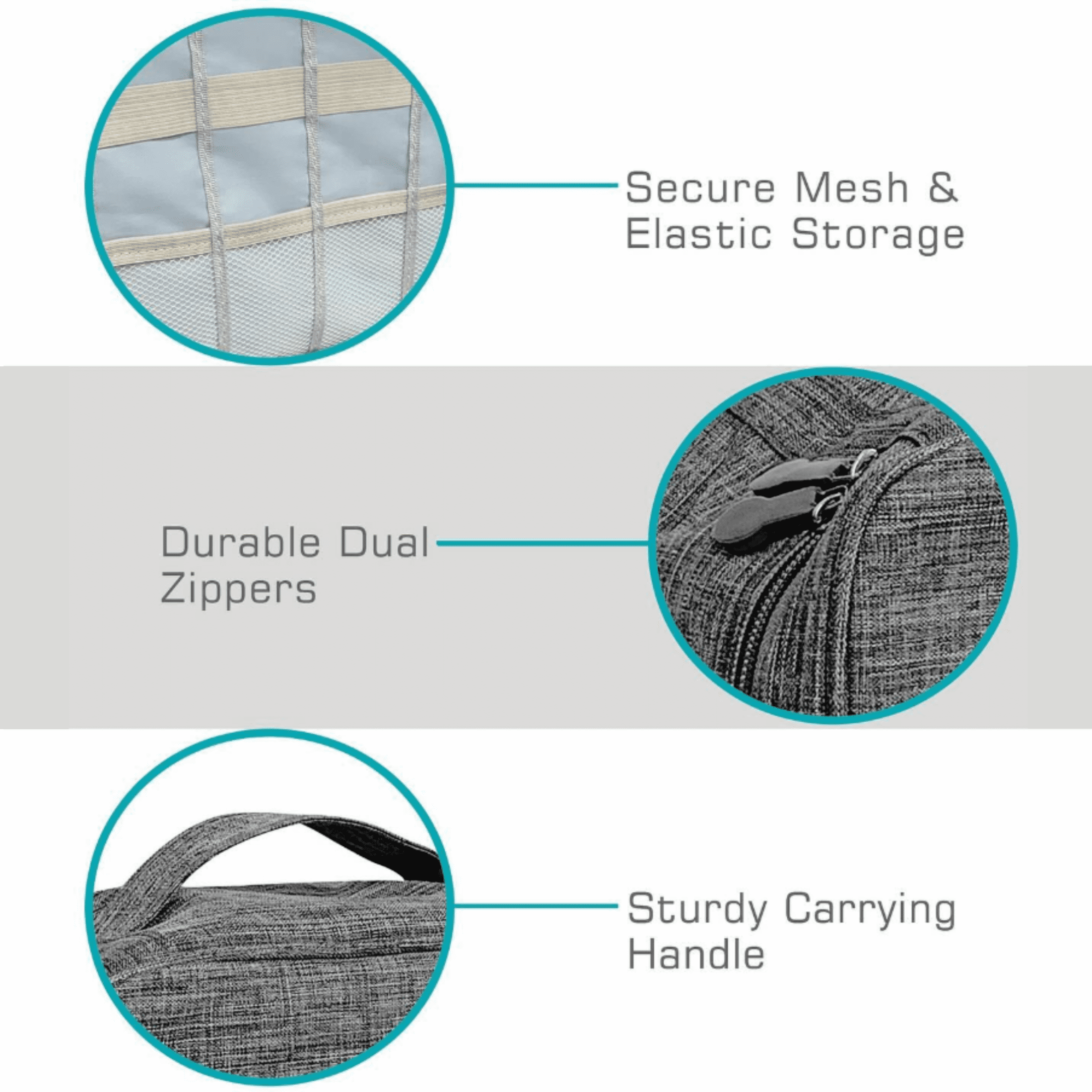 Maxell Soft Shell Electronic Carrying Case with Mesh Pockets, for USBs, Gray