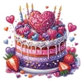 thumbnail image 1 of 5D DIY Parcial en Forma Especial Taladro Diamante Pintura Pastel Del 30x30cm, 1 of 9