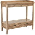 thumbnail image 3 of Safavieh Alice Elm Wood Console in Pickled Oak, 3 of 5