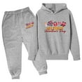 thumbnail image 1 of Fshinging Boy Gift Clothes Valentine'S Day Plus Size Pullover Tops And Sweatpants 2 Piece Set Ensemble Vêtements Garçon, 1 of 2