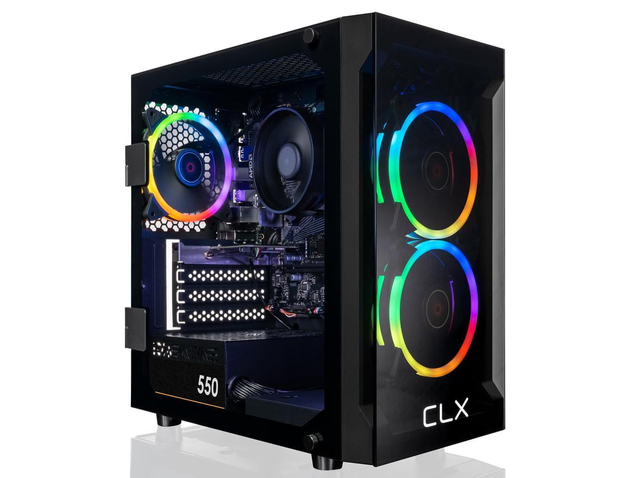 CLX SET Gaming Desktop - AMD Ryzen 7 5700G 3.8GHz 8-Core Processor, 16GB  DDR4 Memory, Radeon Vega 8 2GB Shared Graphics 1TB NVMe M.2 SSD, WiFi, Win  11 