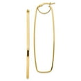 thumbnail image 1 of Quality Gold TF1397 14K Yellow Gold Polished 2 mm Rectangle Hoop Earrings, 1 of 1
