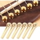 thumbnail image 5 of Pasador de puente, clavija de cuerda Universal, repuesto de accesorio de cobre para guitarra acústica folclórica, piezas de reparación de pasador dorado (dorado)(6 uds) JAMW Sencillez, 5 of 5