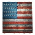 thumbnail image 3 of Ambesonne Antique Shower Curtain, National July, 69"Wx84"L, Blue Red White, 3 of 5