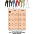 thumbnail image 2 of LUXUR Pantalon en Denim Extensible pour Femmes Mode Vacances Rouge 3TG, 2 of 2