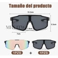 thumbnail image 2 of 2pzs Gafas De Sol Deportivas Hombre Mujer Para Ciclismo Modelo Negro y Rosa, 2 of 4