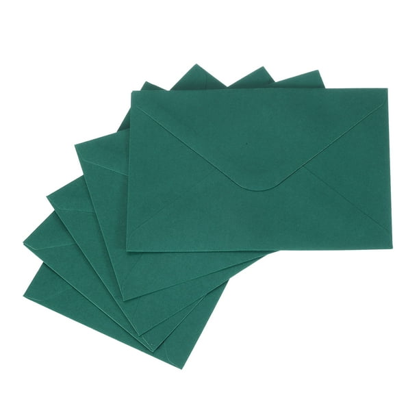 50 Pcs Sobres de Invitación, Sobres de Tarjeta de 6 x 4 Pulgadas para Tarjetas de Felicitación, Invitaciones de Boda, (Verde Oscuro)