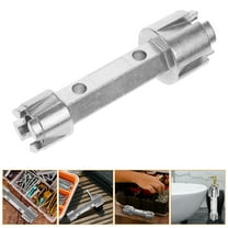 MERRYHAPY Multifunctional Aluminum Sink Wrench Plumbing Tool for Bathroom and Kitchen Repairs
