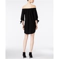 thumbnail image 2 of Bar III Vestido recto con hombros descubiertos para mujer, negro, XS, 2 of 2
