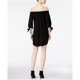thumbnail image 2 of Bar III Vestido recto con hombros descubiertos para mujer, negro, XS, 2 of 2