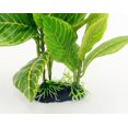 thumbnail image 5 of Pecera decorativa de plástico verde acuático artificial, planta de hoja de loto, hierba ondulada, 24cm ER, 5 of 5
