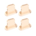 thumbnail image 1 of Methold 4Pcs Mobile Phone Stopper Dust Proof USB Protection Anti-dust Cap Micro Charging Port Replacement for 13/Mini/Pro/Pro Max Cables de audio/vídeo Oro, 1 of 4