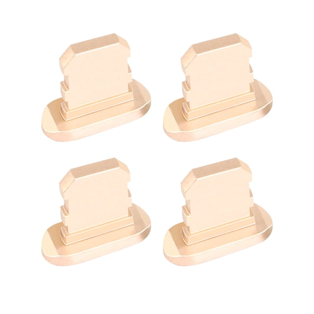 Methold 4Pcs Mobile Phone Stopper Dust Proof USB Protection Anti-dust Cap Micro Charging Port Replacement for 13/Mini/Pro/Pro Max Cables de audio/vídeo Oro