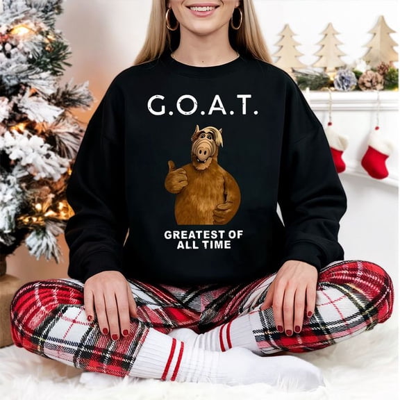 Alf Goat Alf Cartoon Graphic Humours Vintage Sweatshirt Sizes S-5XL - Art Print JSC