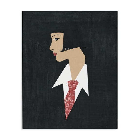 Stupell Industries Mid-Century Female in Suit Portrait Canvas Art, 16 x 20, by Grace Popp