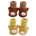 thumbnail image 1 of 2 pares de calcetines infantiles de dibujos animados, botines, calcetines para recién nacidos, niños y niñas, calcetines gruesos de felpa, calcetines cálidos de algodón para invierno para bebés, 1 of 7