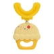 thumbnail image 1 of Cepillo de dientes en forma de U para niños, cepillo de dientes de limpieza con cabezal de silicona portátil de viaje con dibujos animados bonitos para niños, amarillo, 1 of 9