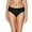 Black, variant on Women's Ruched Bikini Bottoms Solid Swim Briefs