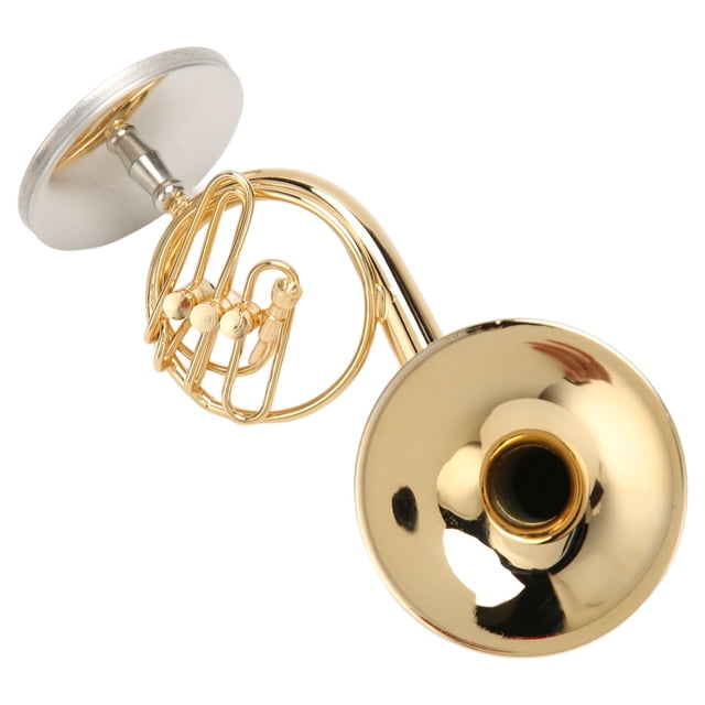 Mini trompa mini instrumento musical exquisito chapado en oro para oficina ANGGREK Otros