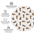 thumbnail image 3 of Lsque German Shepherd Dog Pattern 4" Drink Coasters Set of 4, PVC Leather Absorbent Coasters, Table Coaster Set Decorative Coffee Cup Coasters Housewarming Gift -Octagon, 3 of 6