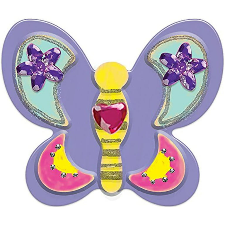 Melissa & Doug Created By Me! Paint & Decorate Your Own Wooden Magnets  Craft Kit – Butterflies, Hearts, Flowers - Kids Craft Kits, Great Activity  For