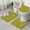 Green Bigfoot Pattern, variant on Dark Blue Bigfoot Pattern Bathroom Rugs Sets 3 Piece,Toilet Cover Set,Absorbent Non Slip Bathroom Mats Sets with U-Shaped Contour Rug Toilet Rug Set