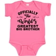 thumbnail image 3 of Inktastic Officially The World's Greatest Big Brother Boys Baby Bodysuit, 3 of 5