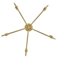 thumbnail image 4 of 83634LCB Lark Austen - 25W 5 LED Medium Chandelier-15.5 Inches Tall and 28.25 Inches Wide-Lacquered Brass Finish, 4 of 9